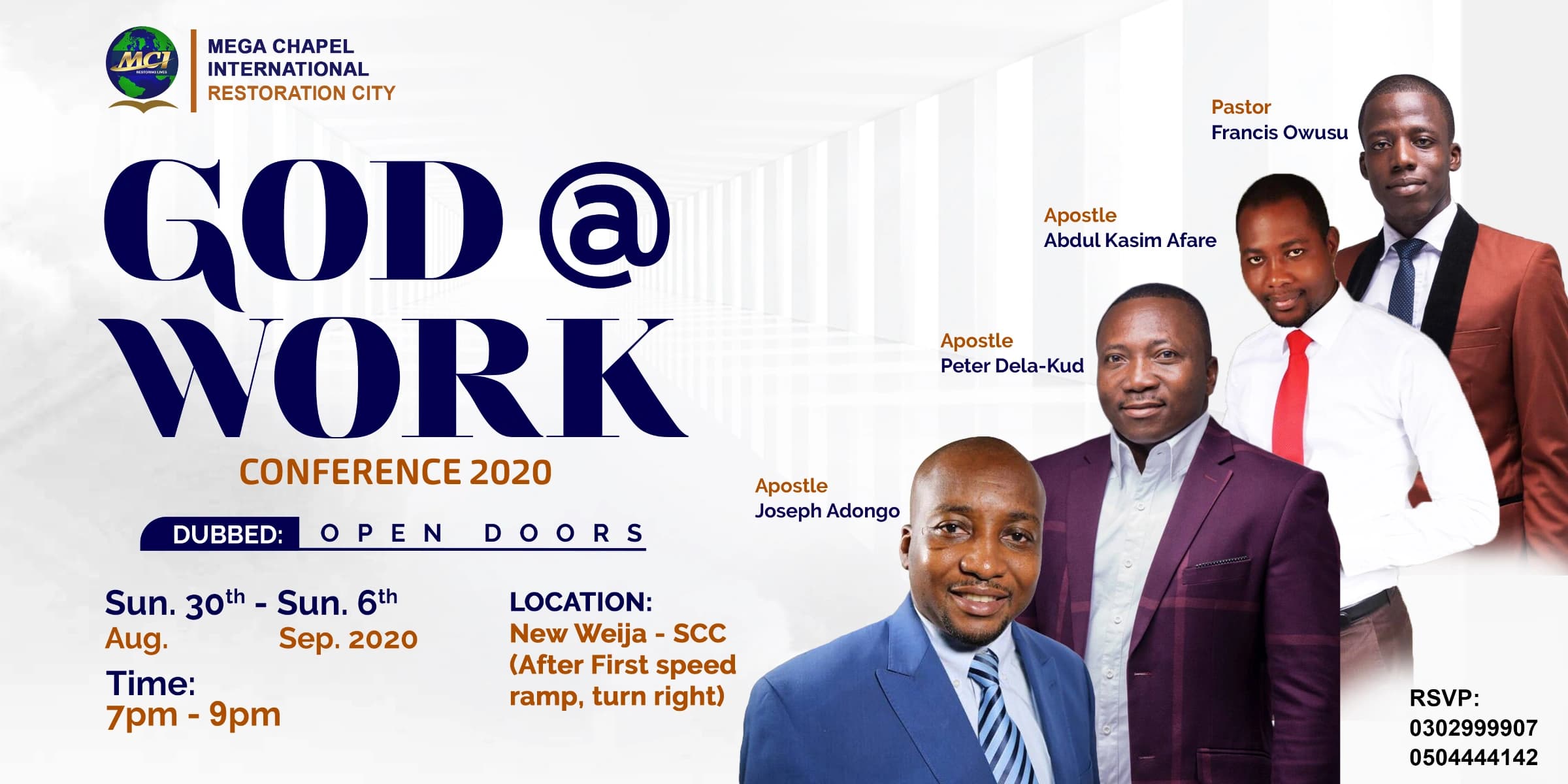 Event poster for God@Work 2020