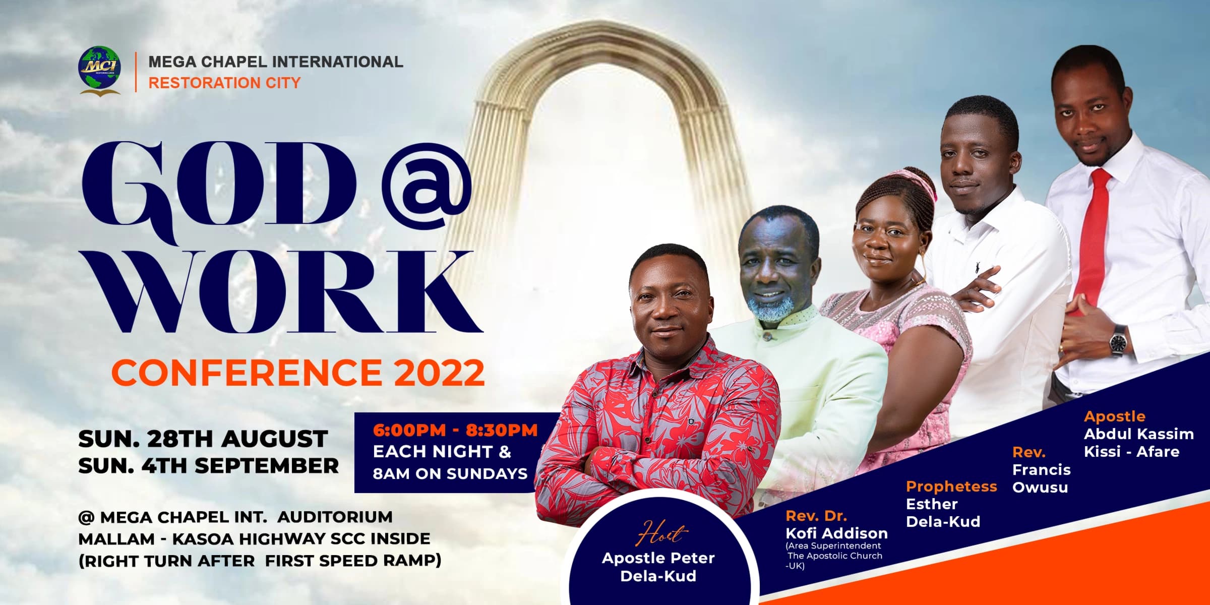 Event poster for God@Work 2022