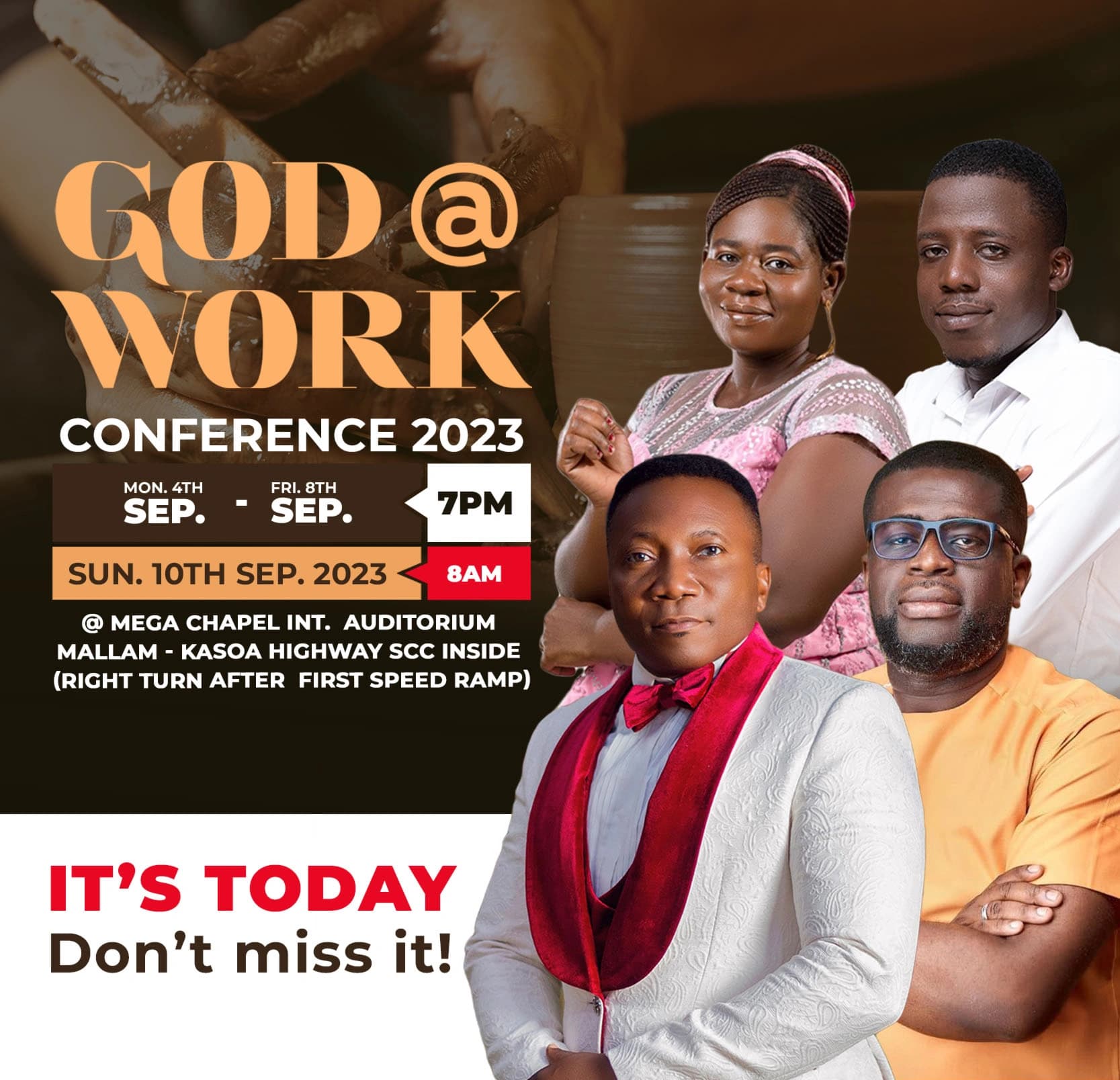 Event poster for God@Work 2023