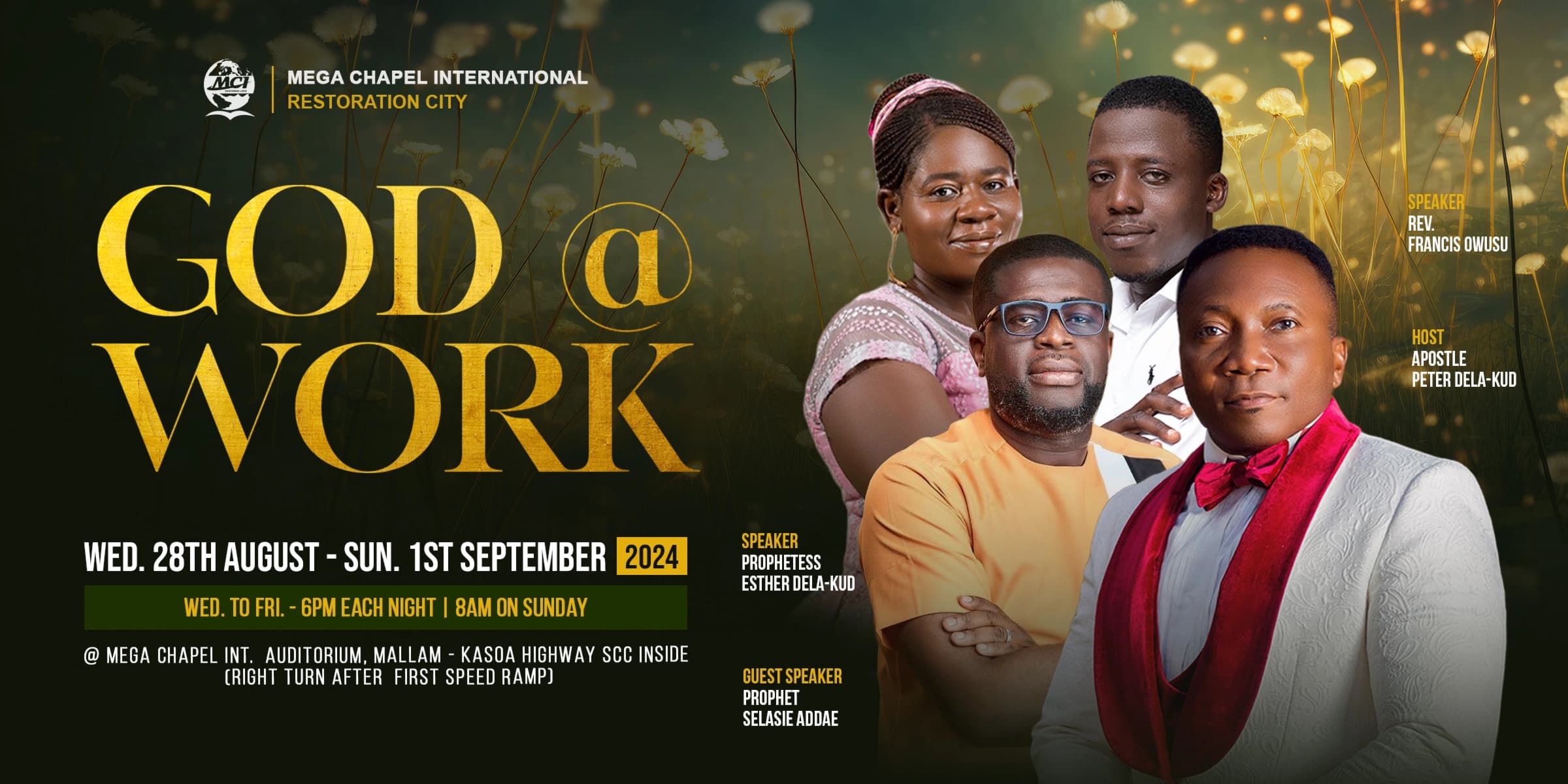 Event poster for God@Work 2024