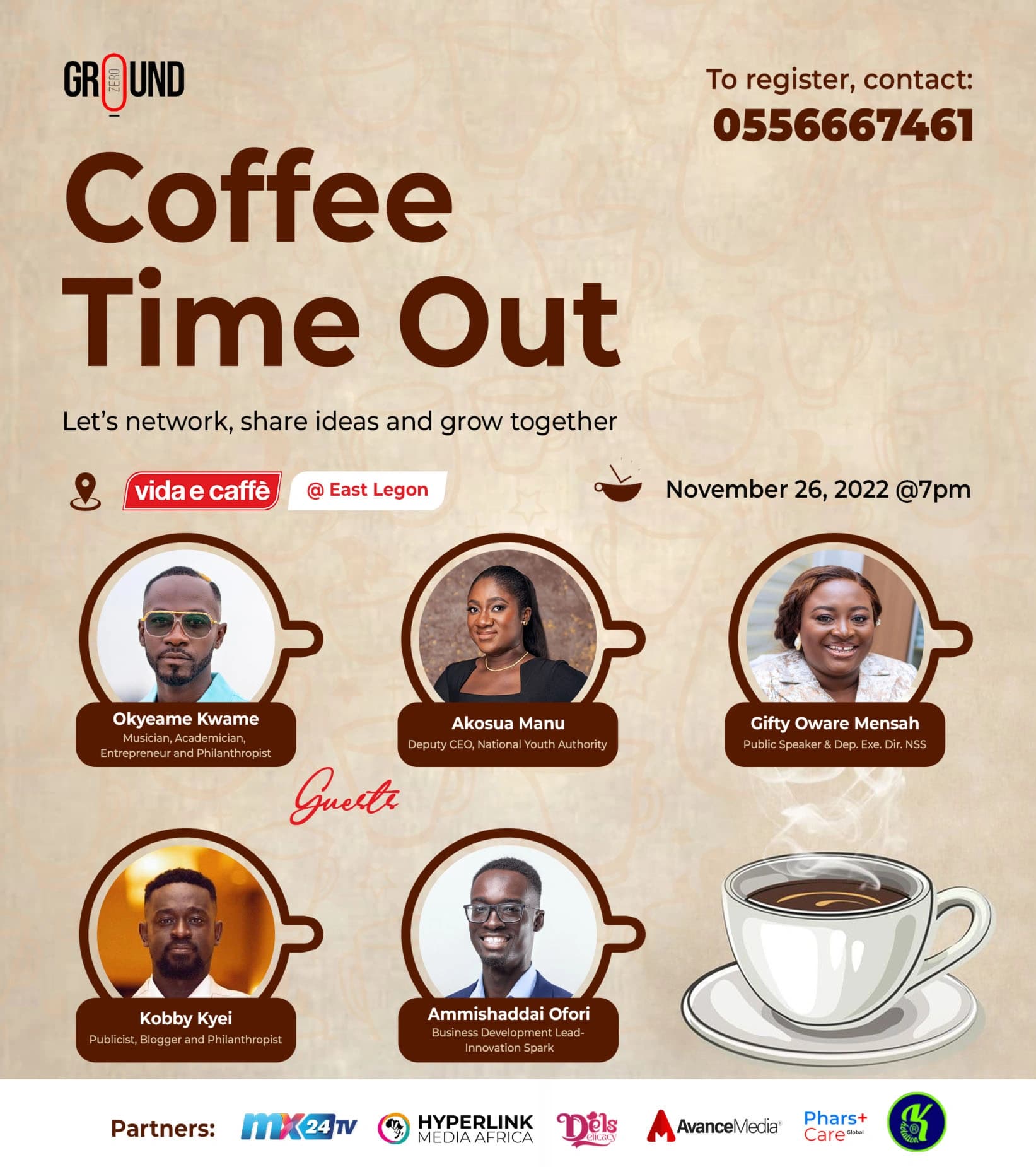 Event poster for Coffee Timeout 2.0