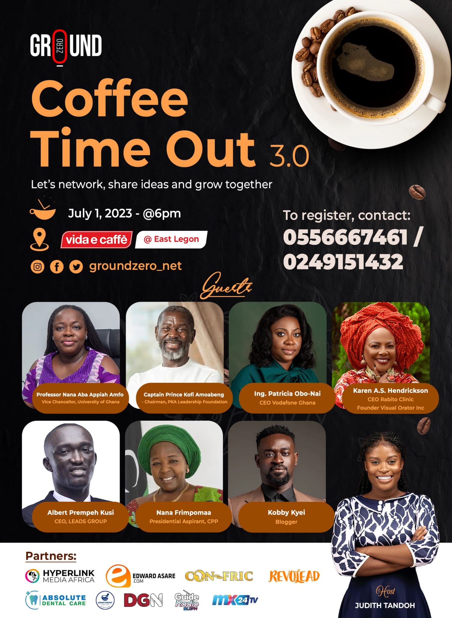 Event poster for Coffee Timeout 3.0
