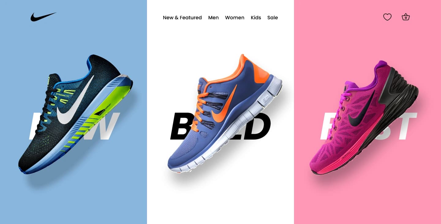 Nike Redesign Hero Image